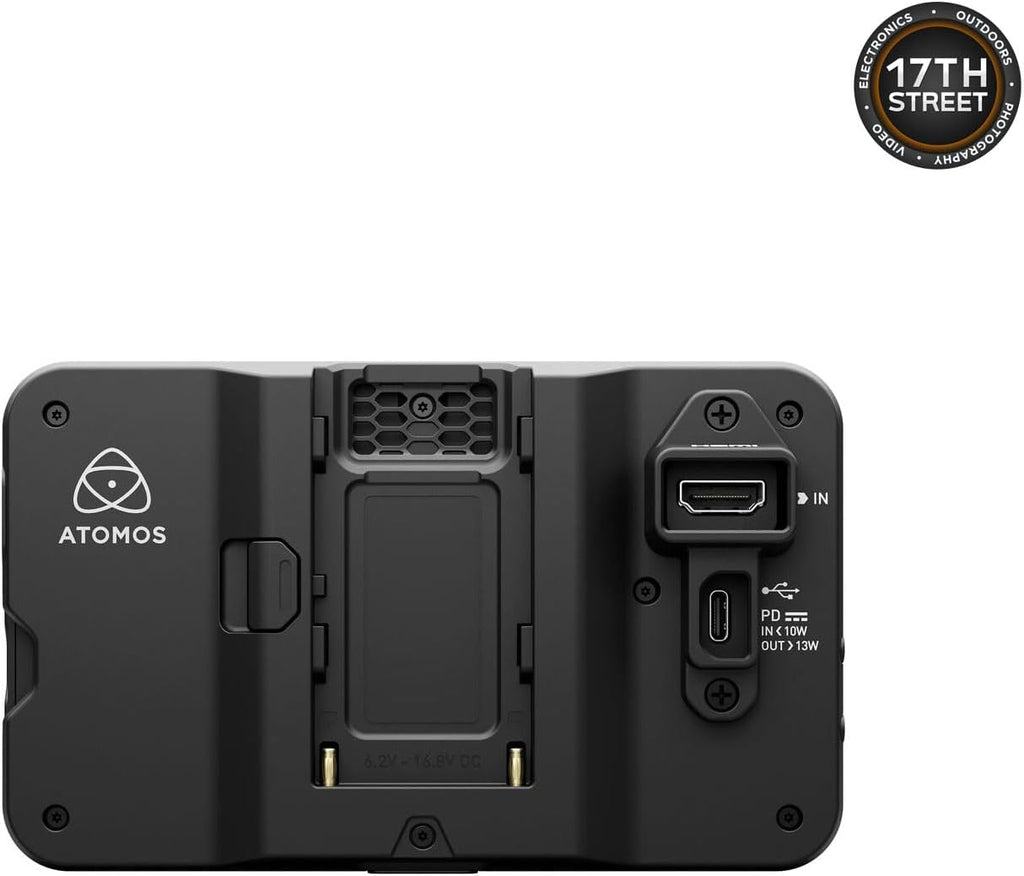 Atomos Shinobi II 5.2' HDMI Camera Monitor with HDR Touchscreen Display | Lightweight Monitor for Photography with Battery, Charger and Camera Hot Shoe Mount Advanced Bundle Set