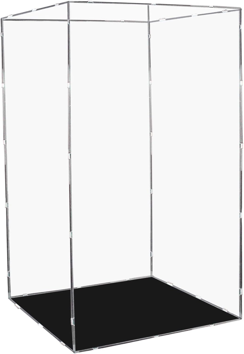 Evron Display Case for Collectibles Assemble Clear Acrylic Box Alternative Glass Case for Display Action Figures Home Storage & Organizing Toys (16x16x30 inch;41x41x76cm)