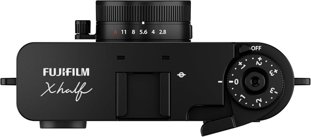 FUJIFILM X Half Digital Camera with Fujifilm Instax Mini Link 3 Smartphone Printer and Sunshine Microfiber Cleaning Cloth... (Black, Clay White Printer + 20 Sheets)