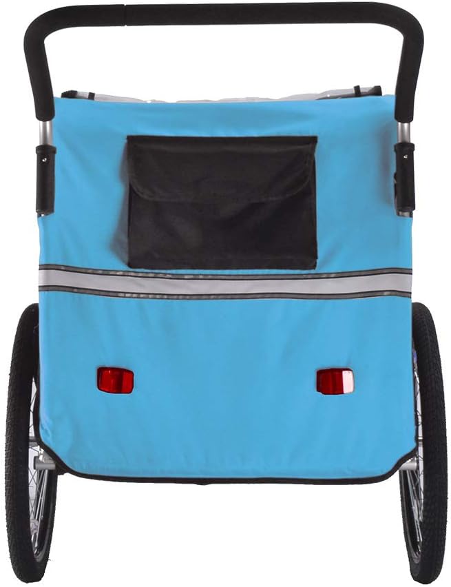 Veelar Bike Trailer & Stroller 2 in 1 Double Seat for Toddlers, Kids, Child Bicycle Carrier Jogger