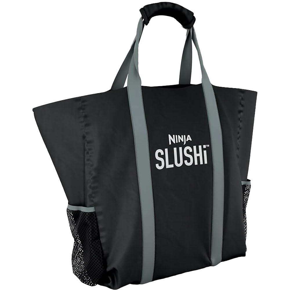 Ninja FS300 SLUSHi 72oz. Frozen Drink & Slushie Machine (Renewed) Bundle with Ninja SLUSHi Travel Party Tote Black
