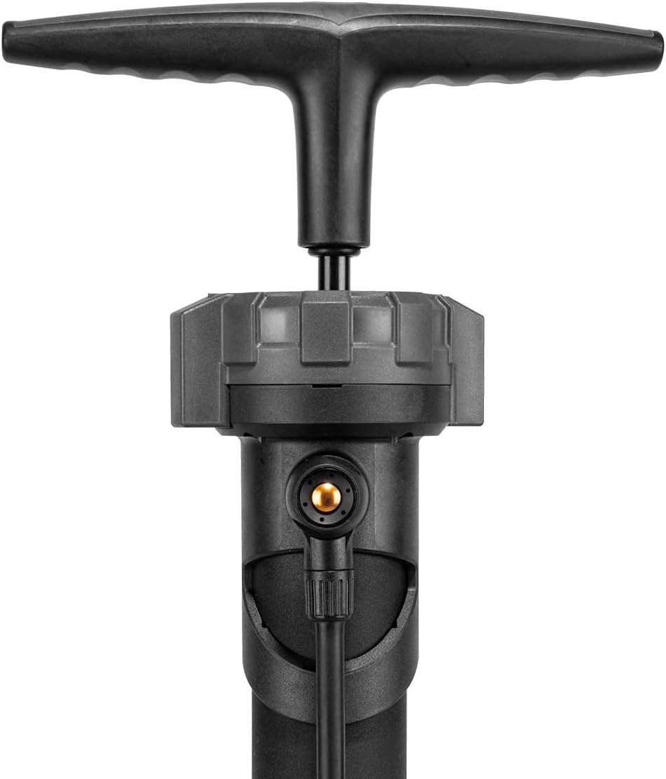 Topeak JoeBlow Booster Tubeless Tire Floor Pump – Dual Function Air Compressor & Standard Pump, 160 PSI Capacity, SmartHead DX3, Black