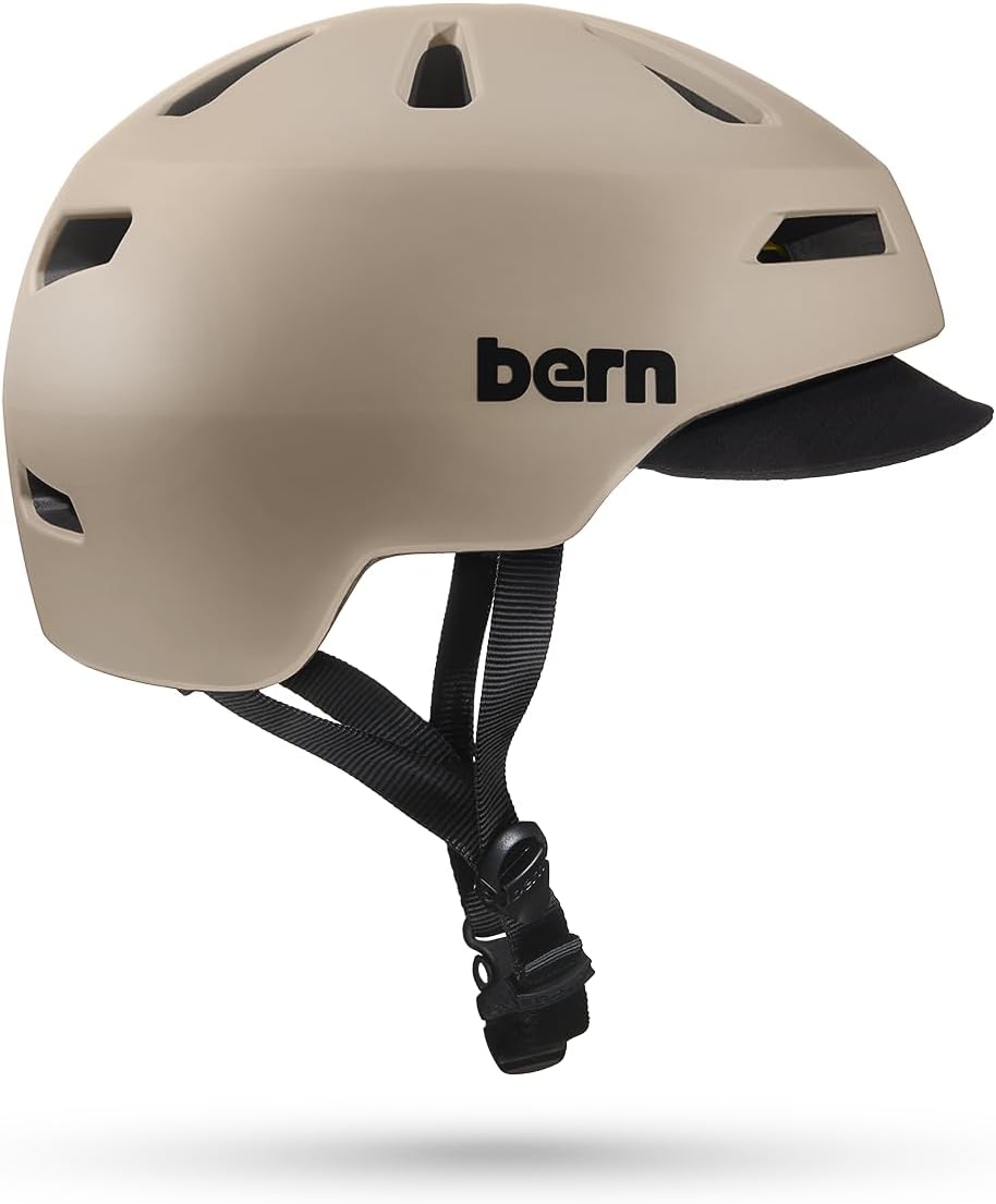 Bern Brentwood 2.0 MIPS Adult Bike Helmet with Rotational Impact Protection│Dial Adjusted Fit│ Flip Visor│Adapts to All Seasons│Fully Certified