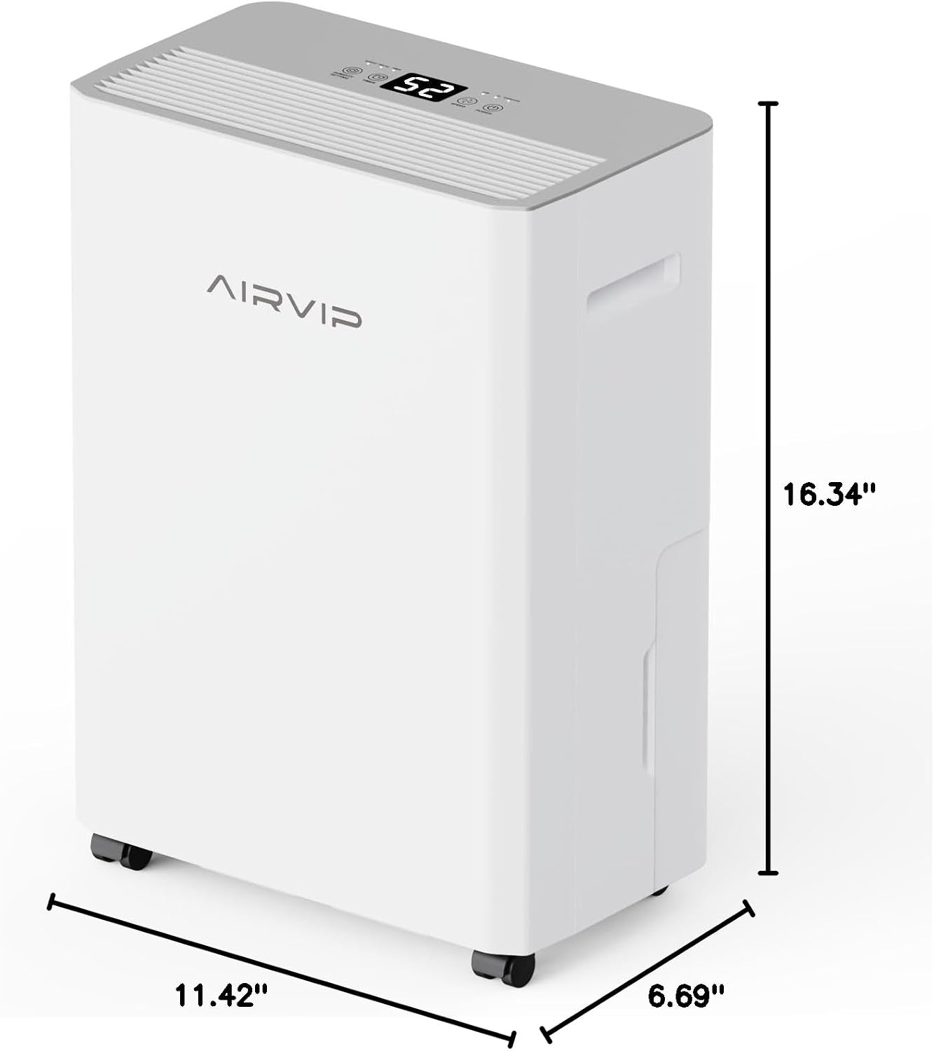 34 Pints Dehumidifiers for Home with 6.56ft Drain Hose, 2441 Sq.Ft Quite & Energy Efficient Dehumidifier for Basement Bedroom Bathroom with Auto Shut Off,2.5 L Water Tank,Smart Humidity Control