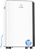 4500Sq.Ft Large Dehumidifier, 50Pint Dehumidifiers for Home, Quiet Whole House Dehumidifier for Basement, Bedroom and Bathroom, with Drain Hose, Water Full Alert, Digital Display