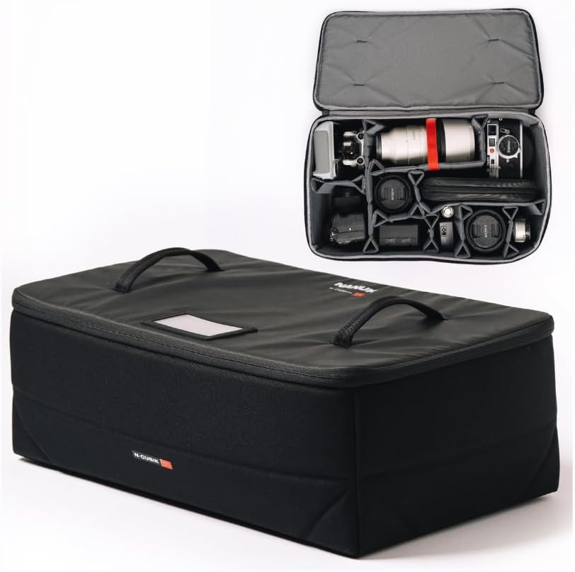 NANUK N-Cubik 17L Camera Bag Insert – Large Water-Resistant Cube – Shockproof Protective Camera Insert for Backpack – Perfect for Tech Gear & Accessories (11.4' x 13.3' x 6.6')