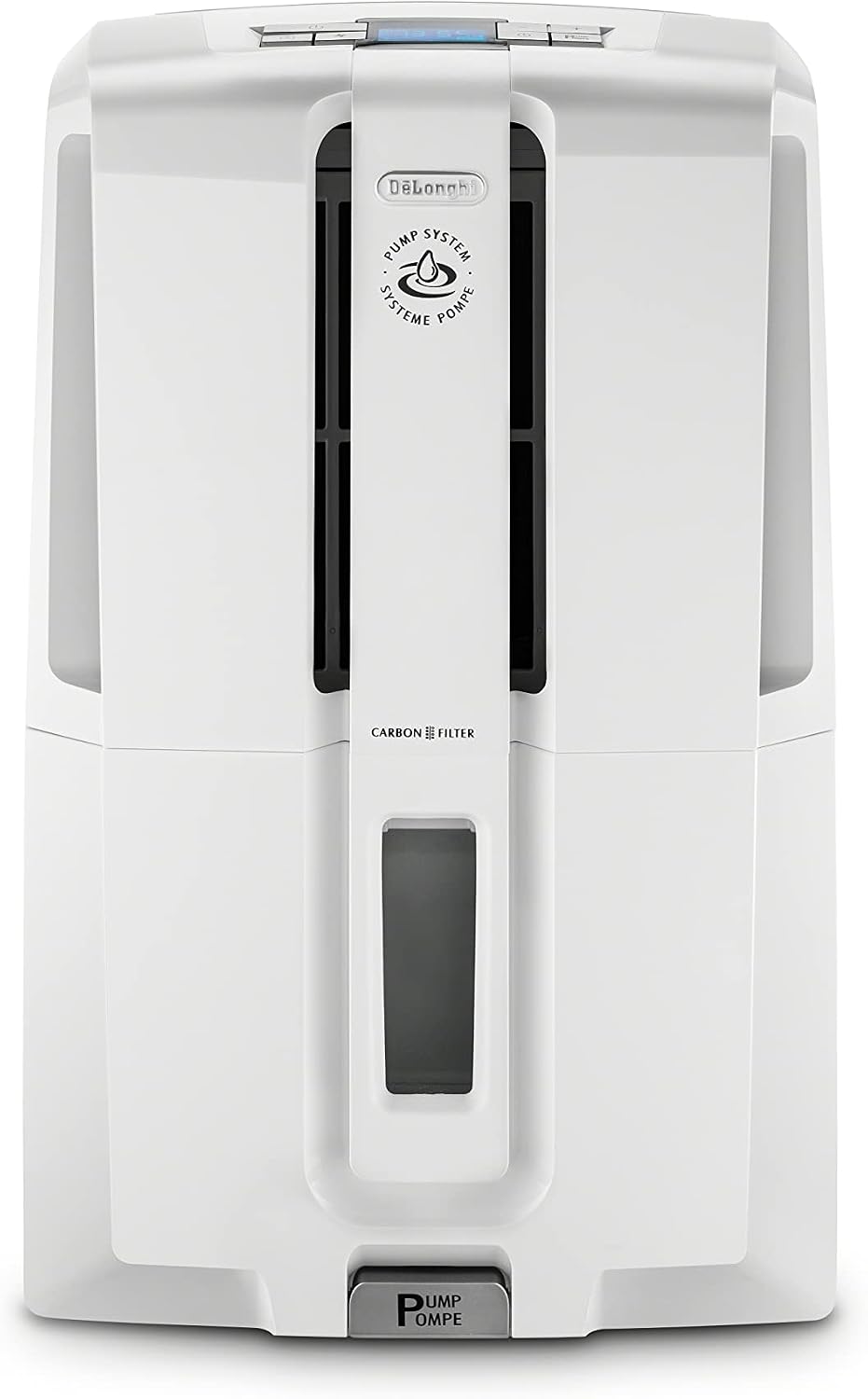 De'Longhi 50 Pint Dehumidifier with Pump, White