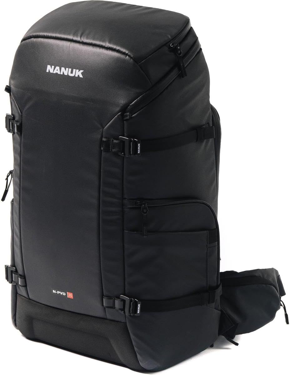 NANUK N-PVD 18L Backpack Camera Bag for Photographers – Hardshell & Highly Water-Resistant | Fits 1 to 2 Camera Bodies, 2 Lenses, Tripod, 14' Laptop, & More