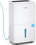 Waykar 150 Pints 2025 Energy Star Dehumidifier with Pump for Spaces up to 7,000 Sq. Ft. at Commercial and Industrial Large Room, Warehouse, Home, Basement, with Drain Hose, Auto Defrost, Self-Drying