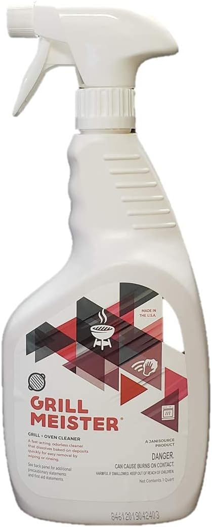 GrillMeister Grill, Grate, Barbeque & Oven - Heavy Duty Cleaner/Degreaser - Quart (Case of 12)