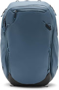Peak Design Travel Backpack 45L, Ocean, Expandable 35-45L Design, Rear and Top Access, Weatherproof Shell, Laptop Sleeve, Ideal for Travel or Everyday Carry, Versatile Backpack for Men and Women