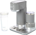 Mr. Coffee 4-in-1 Latte Lux Iced Hot Coffee Maker with Built-In Milk Frother Single-Serve 22 Ounces