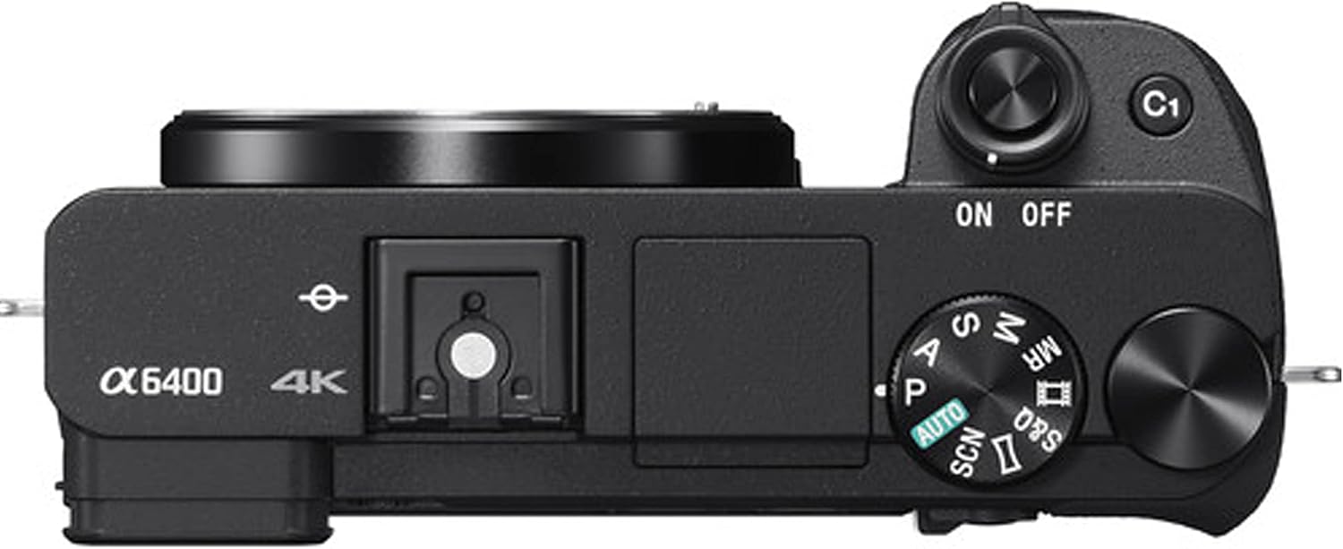 Sony a6400 Mirrorless Camera with 16-50mm Lens, 128GB Extreem Speed Memory,.43 Wide Angle & 2X Lenses, Case,Tripod, Filters, Hood, Grip,Spare Battery & Charger,Editing Software Kit -Deluxe Bundle