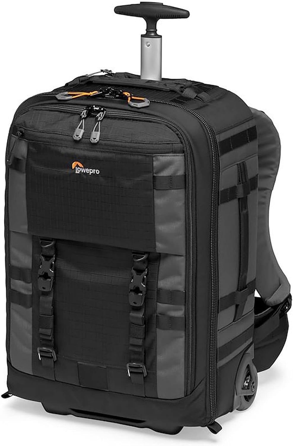 Lowepro Pro Trekker RLX 450 AW II,Camera Convertible Backpack-Roller,Camera Backpack with Recycled Fabric,Fits 15'Laptop or Tablet,Heavy-Duty Wheels,Mirrorless or DSLR Camera Case,Black or Dark Grey