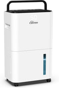 34 Pint Dehumidifier for Basement with Drain Hose & 0.66 Gallon Water Tank, Manual & Auto Drainage, Smart Quiet Dehumidifiers for Home with Auto Shut off, 24HR Timer