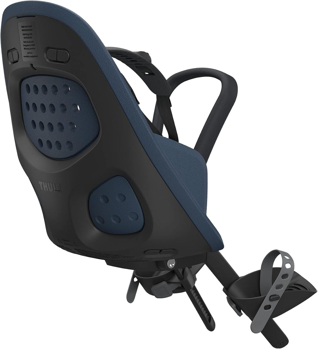 Thule Yepp 2 Mounted Child Bike seat, Adjustable footrests, 5-Point Harness and Easy to Mount Design