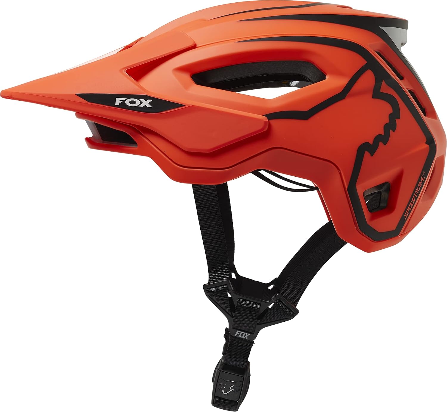 Fox Racing Speedframe Pro Mountain Bike Helmet, DVIDE Flo Orange, Small