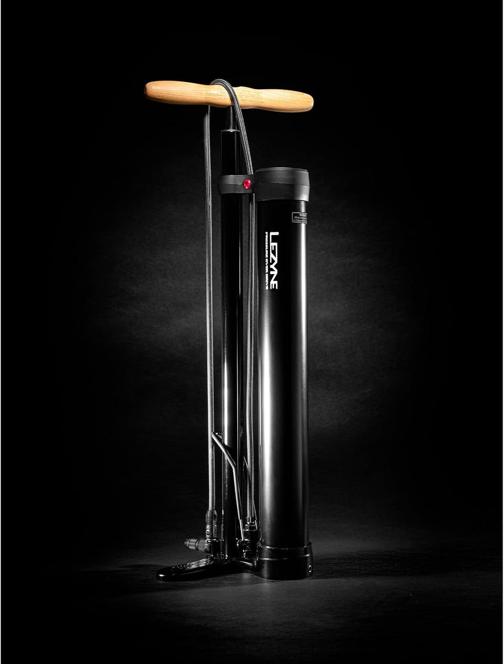 LEZYNE High Volume Tubeless Bike Floor Pump Compatible with 2.5' Gauge - 220 PSI Tire Air Pump for Mountain/Gravel Bikes - ABS-1 Pro Tubeless Chuck