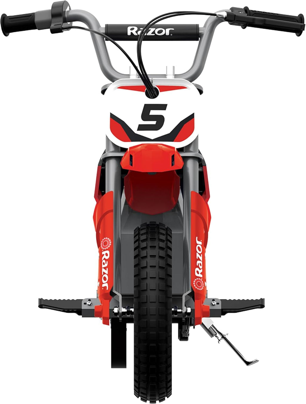 Razor MX350 Dirt Rocket Electric Bike for Kids Ages 8+, 140 lb Max Weight, Red – 24V Battery, Up to 14 Mph, 30-Min Ride Time on High Speed, Twist-Grip Throttle, Spoked Wheels w/ 12' Pneumatic Tires
