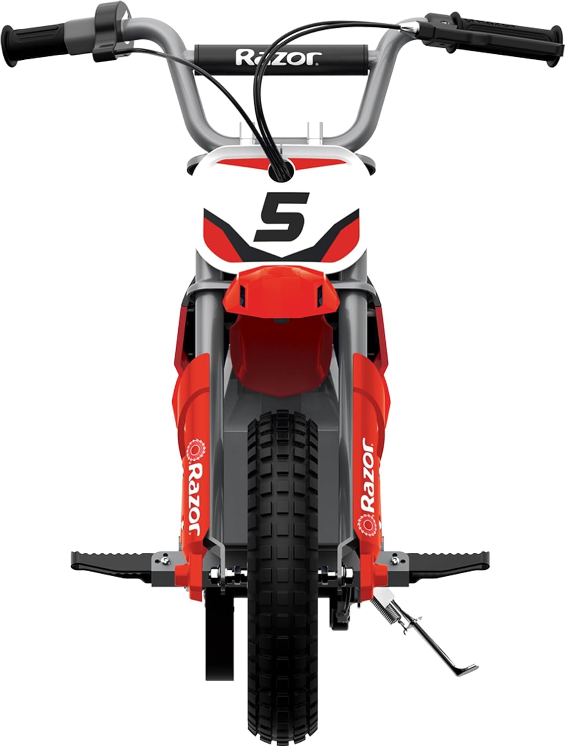 Razor MX350 Dirt Rocket Electric Bike for Kids Ages 8+, 140 lb Max Weight, Red – 24V Battery, Up to 14 Mph, 30-Min Ride Time on High Speed, Twist-Grip Throttle, Spoked Wheels w/ 12' Pneumatic Tires