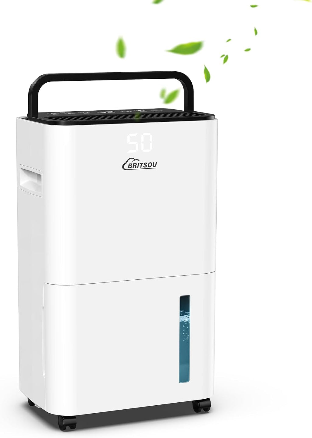 34 Pint Dehumidifier, Smart Dehumidifiers for Home, Basement and Bedroom with 6.56 Ft Drain Hose - Intelligent Humidity Control - Quiet Operation - 3 Modes