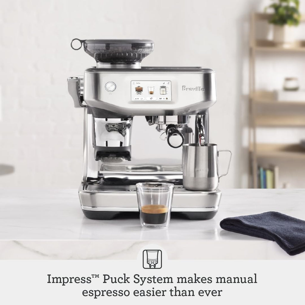 Breville Barista Touch Impress Espresso Machine BES881BTR, Black Truffle