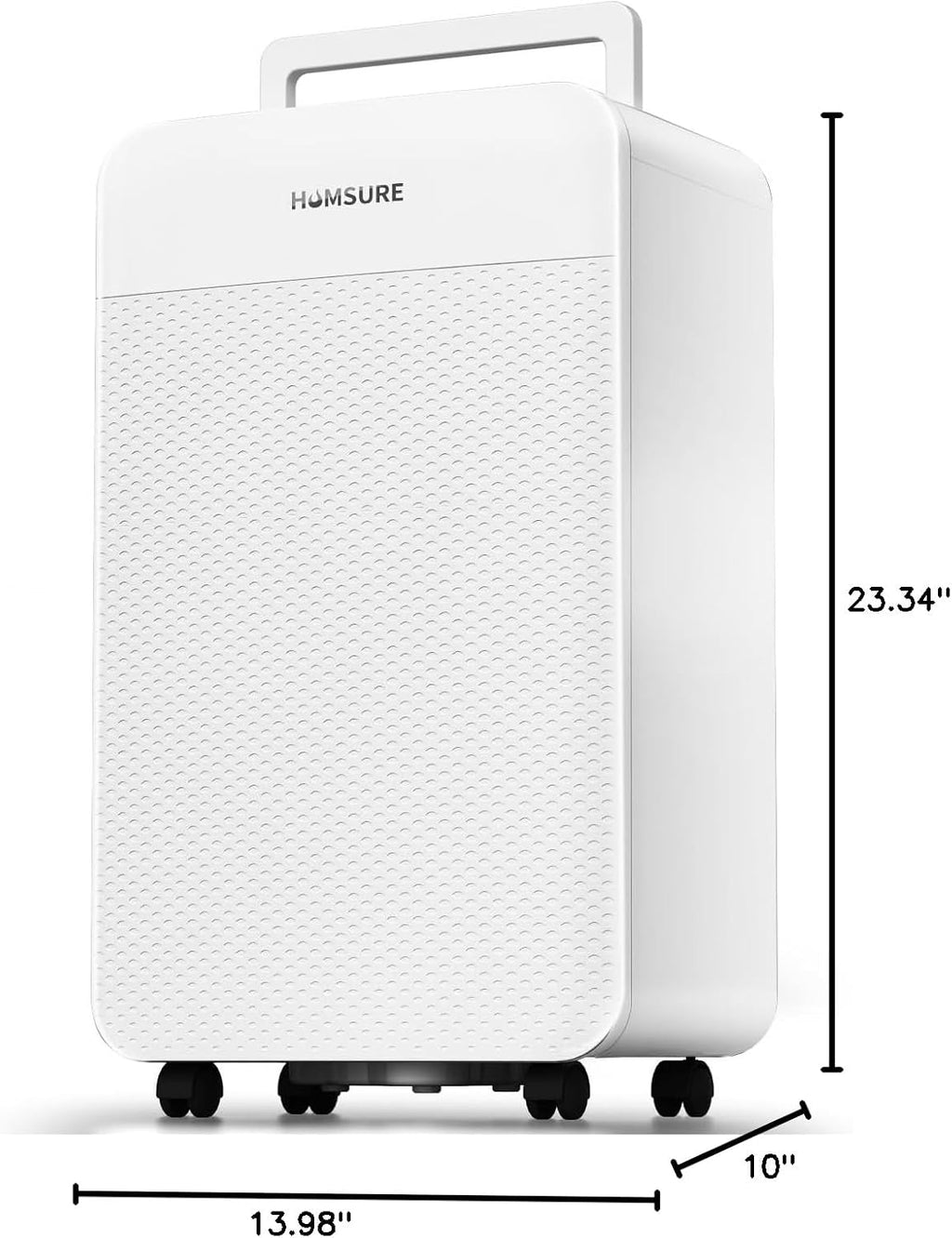 HUMSURE 4500 Sq. Ft 80 Pints Dehumidifier Equipped With Drainage Hose, Automatic Defrosting, for Basement, Home, Bathroom, Bedroom,24-Hour Timer Function