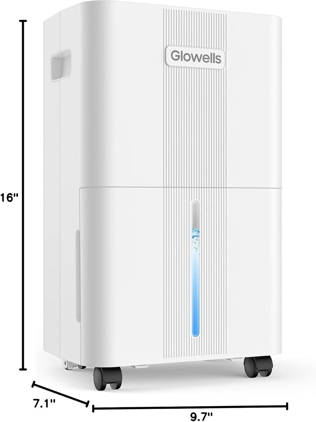1600 Sq.ft Dehumidifiers for Home, Glowells 21 Pints Dehumidifier with Drain Hose for Basement, Smart Humidity Control Moisture Removal, 3 Operation Modes for RV, Bathroom, Bedroom