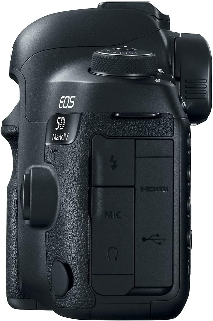 Canon EOS 5D Mark IV Digital SLR Camera (Body Only), Full-Frame DSLR Camera, 30.4 Megapixel CMOS Sensor, 4K Video, Content Creator Camera, EF Mount, Black