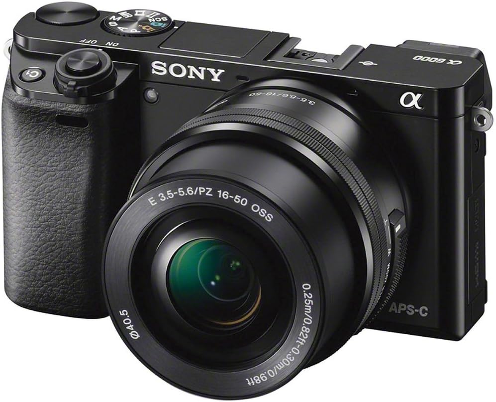 Sony Alpha a6000 Mirrorless Digital Camera 24.3MP SLR Camera with 3.0-Inch LCD (Black) w/16-50mm Power Zoom Lens