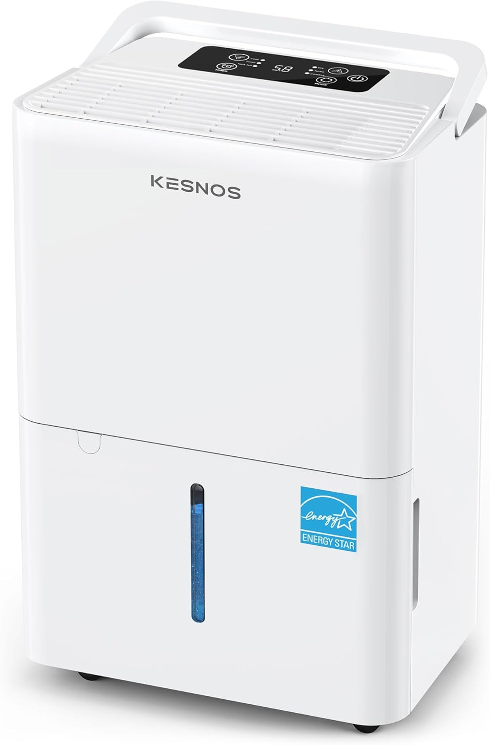 Kesnos 2,500 Sq. Ft. Energy Star 2025 Dehumidifier for Home & Basement, Ideal for Bedroom with Ultra Quiet 36 dB, 0.39-Gallon Water Tank with Drain Hose, 4 Pre-Set Modes, Auto Defrost, Timer