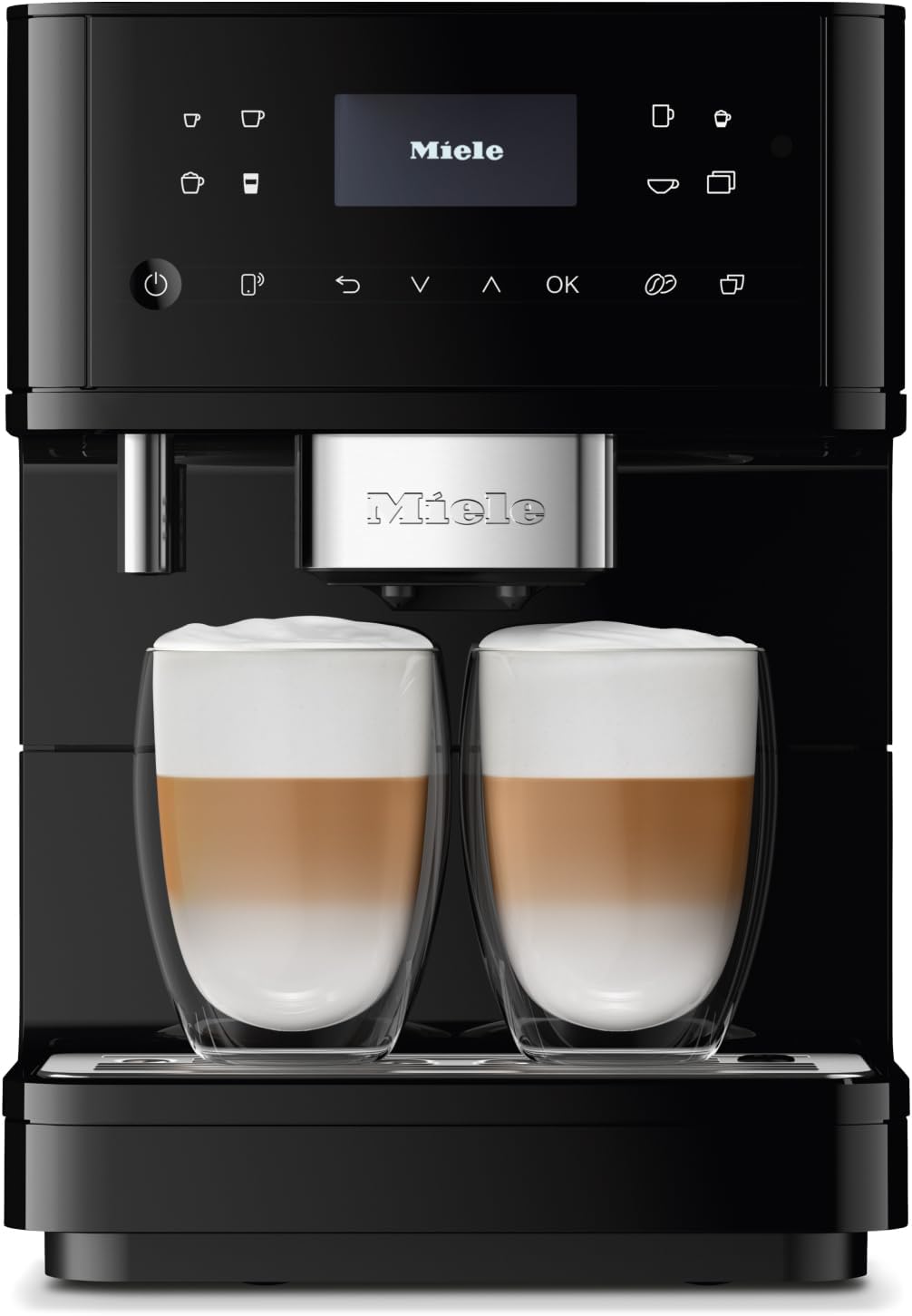 Miele CM 6160 MilkPerfection Automatic Countertop Coffee Machine, Obsidian black