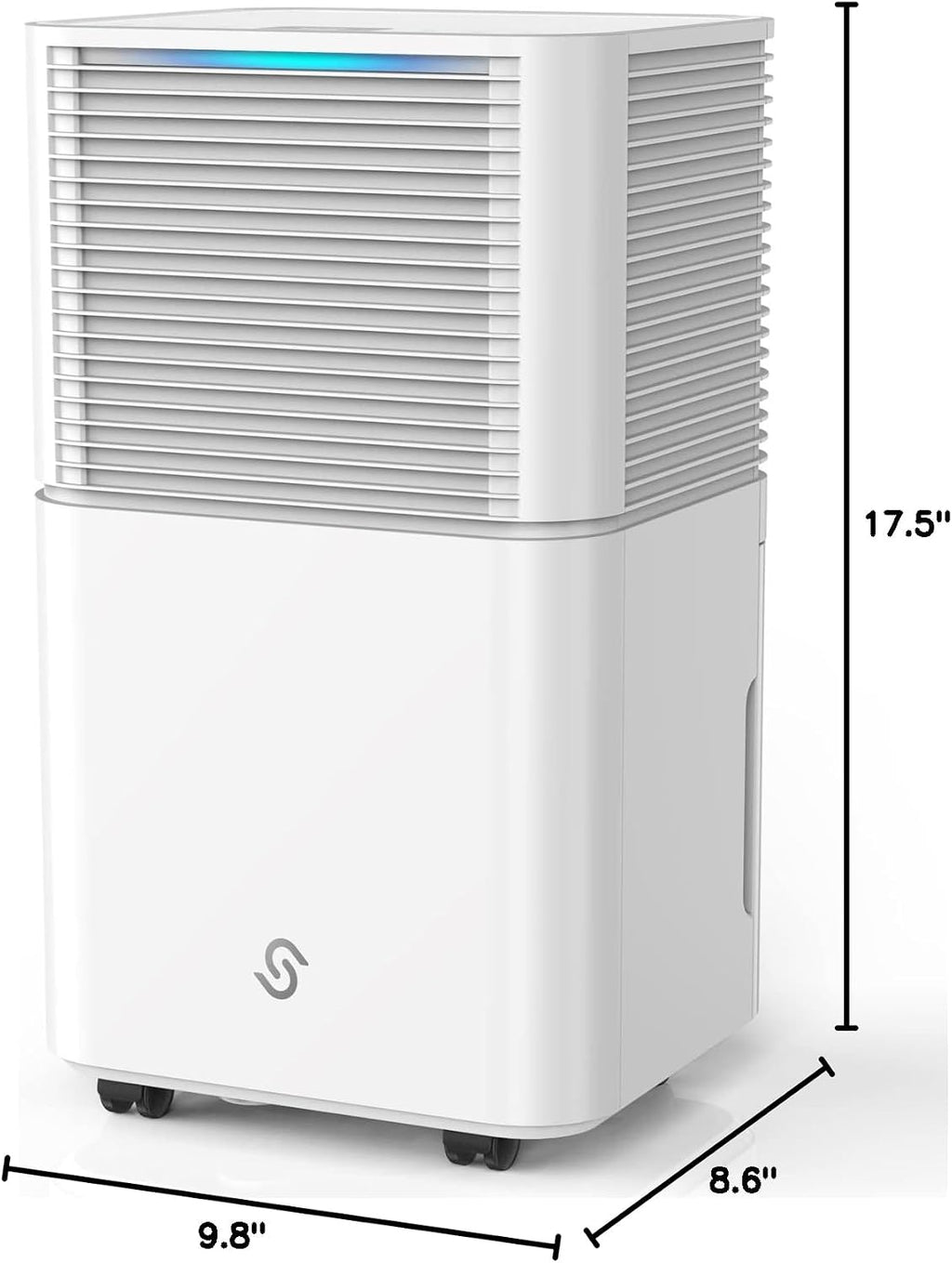 HUMILABS 1500 Sq. Ft Dehumidifiers for Home and Basements,22 Pints Dehumidifiers for Large Room with Auto or Manual Drainage,0.528 Gallon Water Tank,24 Hours Timer,Dry Clothes Mode