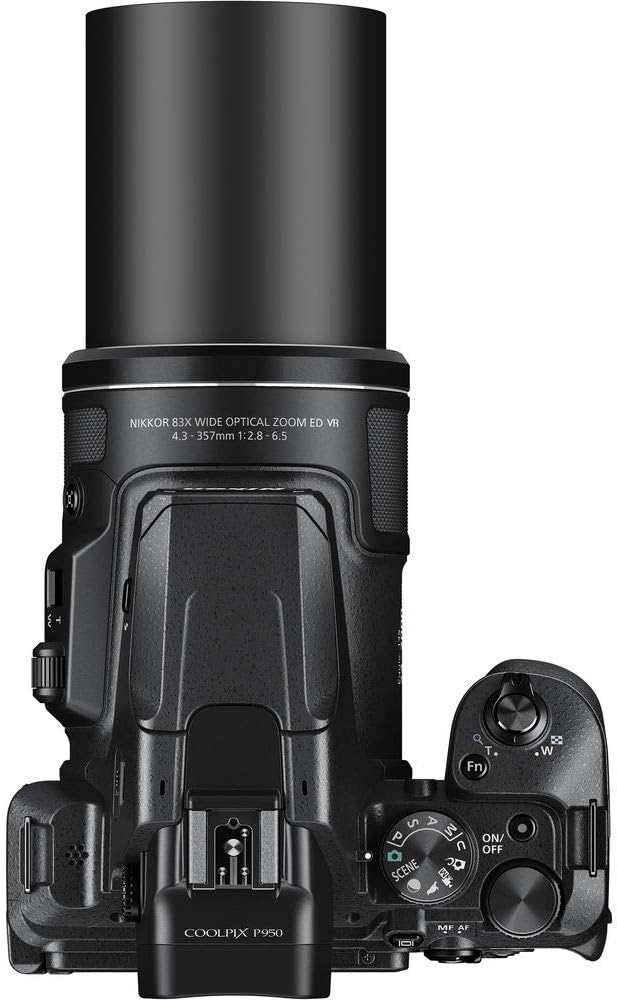 NIkon COOLPIX P950 Superzoom Digital Camera | 83x Optical Zoom with Image Stabilization 16 MP 4K Ultra HD Video Wi-Fi Connectivity RAW Format and Rotating LCD Screen (Black)