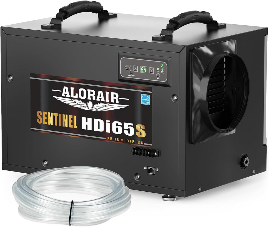 ALORAIR 120 PPD Commercial Dehumidifiers with Pump and Hose, Crawl Space Basement dehumidifier, Industry Water Damage Unit, Compact, Portable, Auto Defrost, Memory Starting
