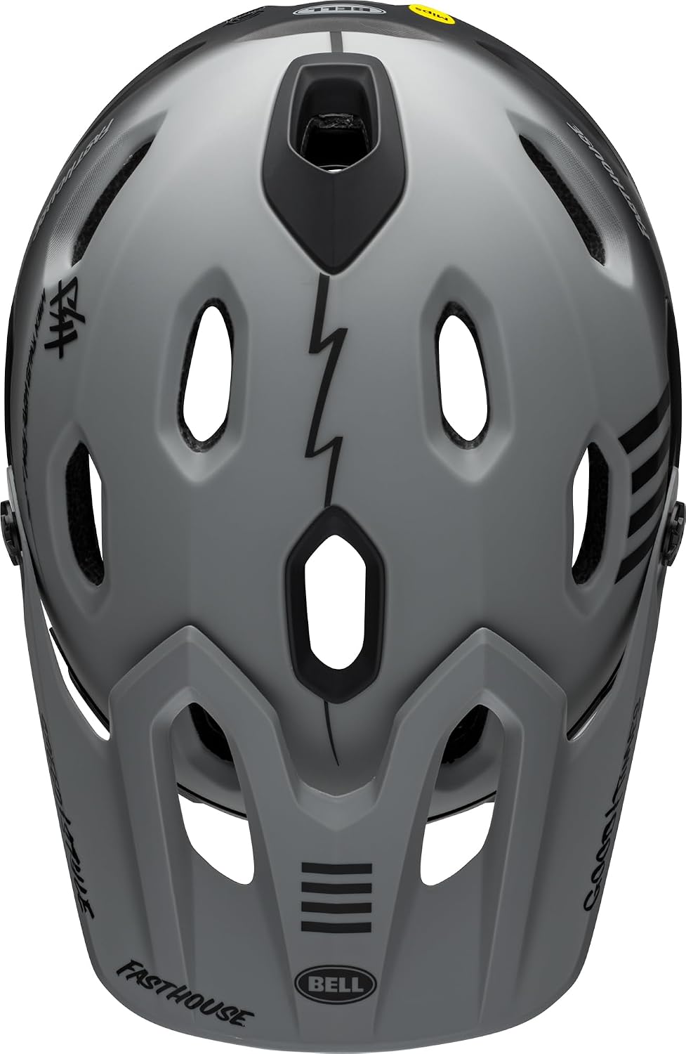 Bell Bike Super Dh Spherical Bicycle Helmets Fasthouse Taco Tuesday Matte/Gray/Black Large