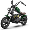 Hyper GoGo Kids Electric Bike, Electric Bike with Vibrant Ambient Lighting, 3 Speed Modes up to 10 MPH, 60 Minutes of Continuous Ride Time (Green)