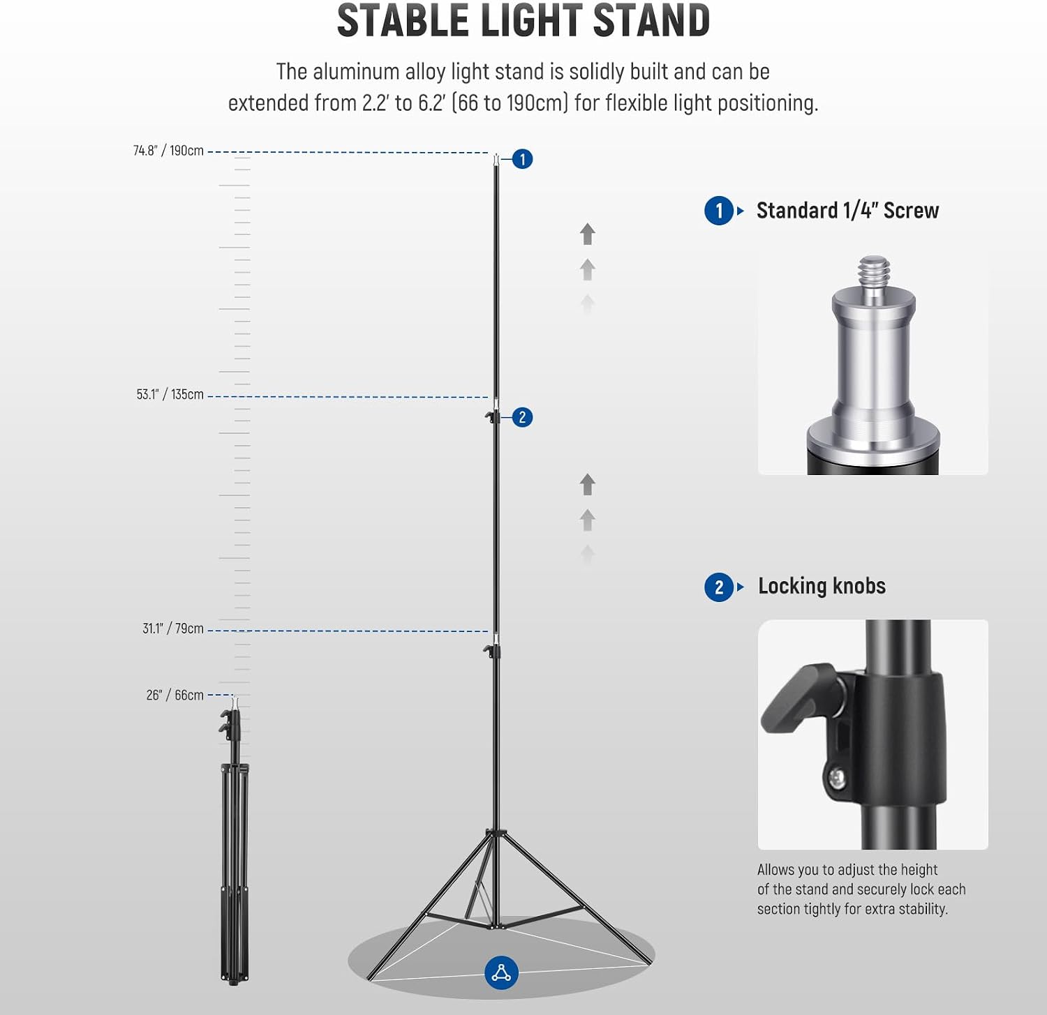 NEEWER Bi Color LED Studio Light with Tripod Stand Barndoors, Video Panel Key Lighting for Video Recording Streaming Photoshoot Photography, 660 LEDs 3200K-5600K 3300lx/1m Dimmable CRI96+, NL660