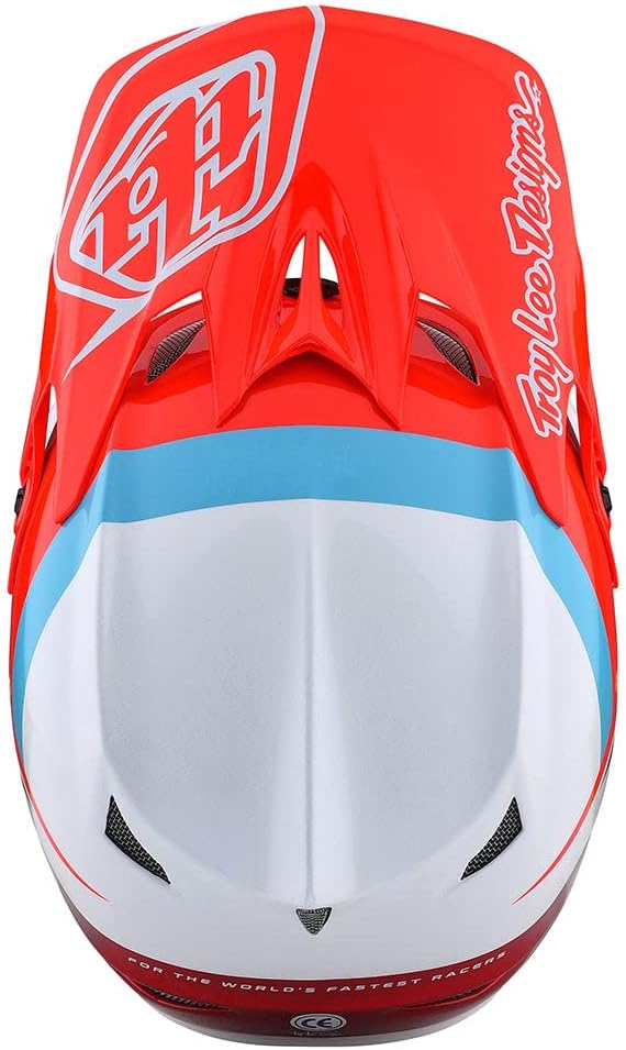 Troy Lee Designs D3 Fiberlite Helmet Slant Red, XL