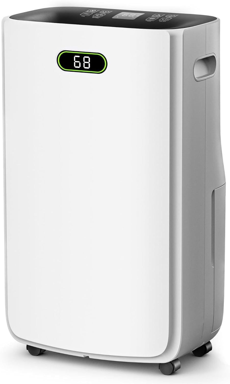 5000 Sq.Ft Dehumidifier for Basement with Drain Hose, 80 Pint Dehumidifiers for Home with Large 6.5L Water Tank,24H Timer,Child Lock,Defrost,Silent,4 Modes Operation Auto Shut-off(80 Pints)