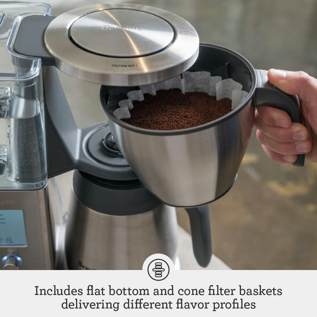 Breville BDC450BSS Precision Brewer Drip Coffee Maker, Thermal Carafe, 60 oz, Brushed Stainless Steel