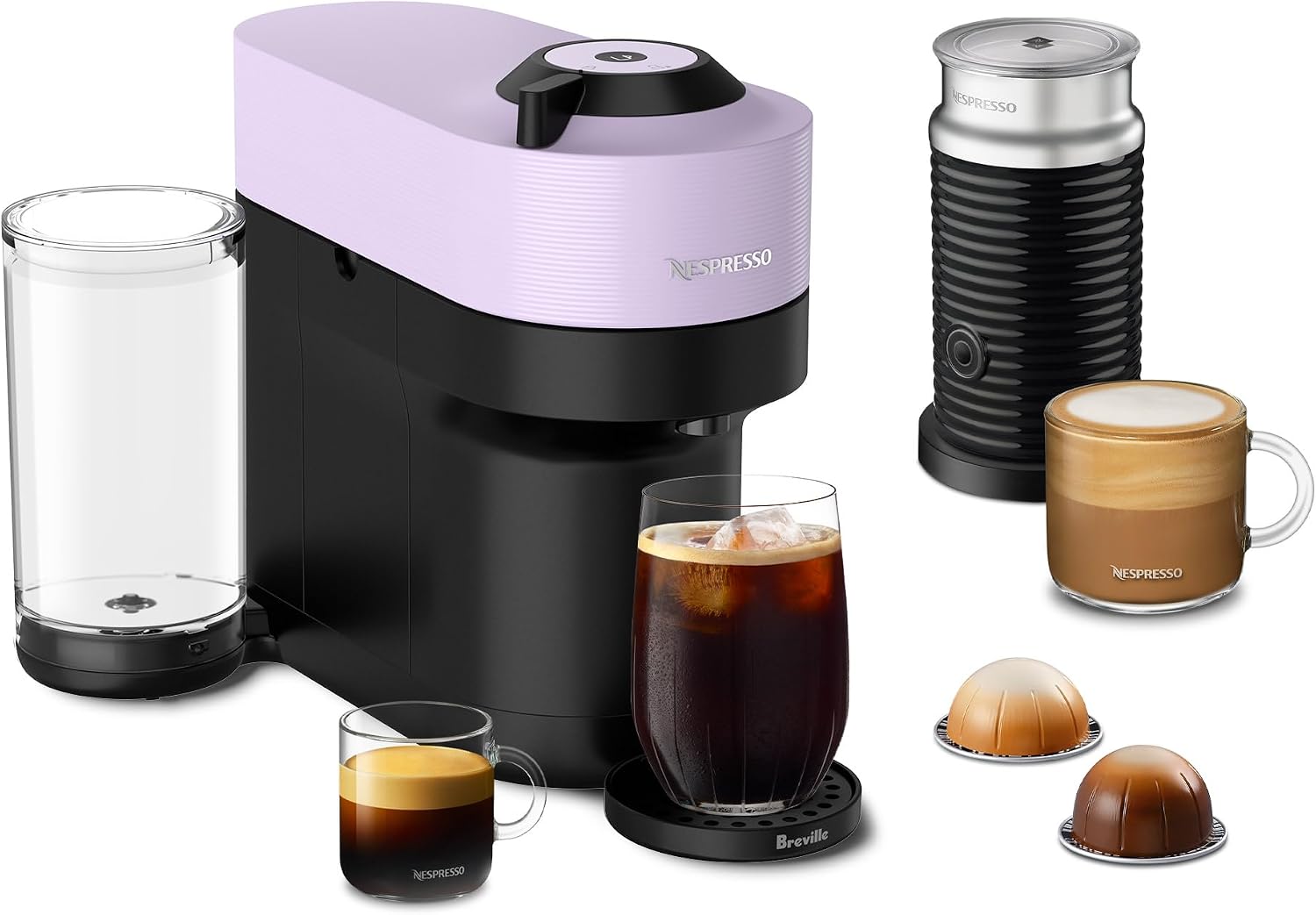 Nespresso Vertuo Pop+ Bundle by Breville, Lilac