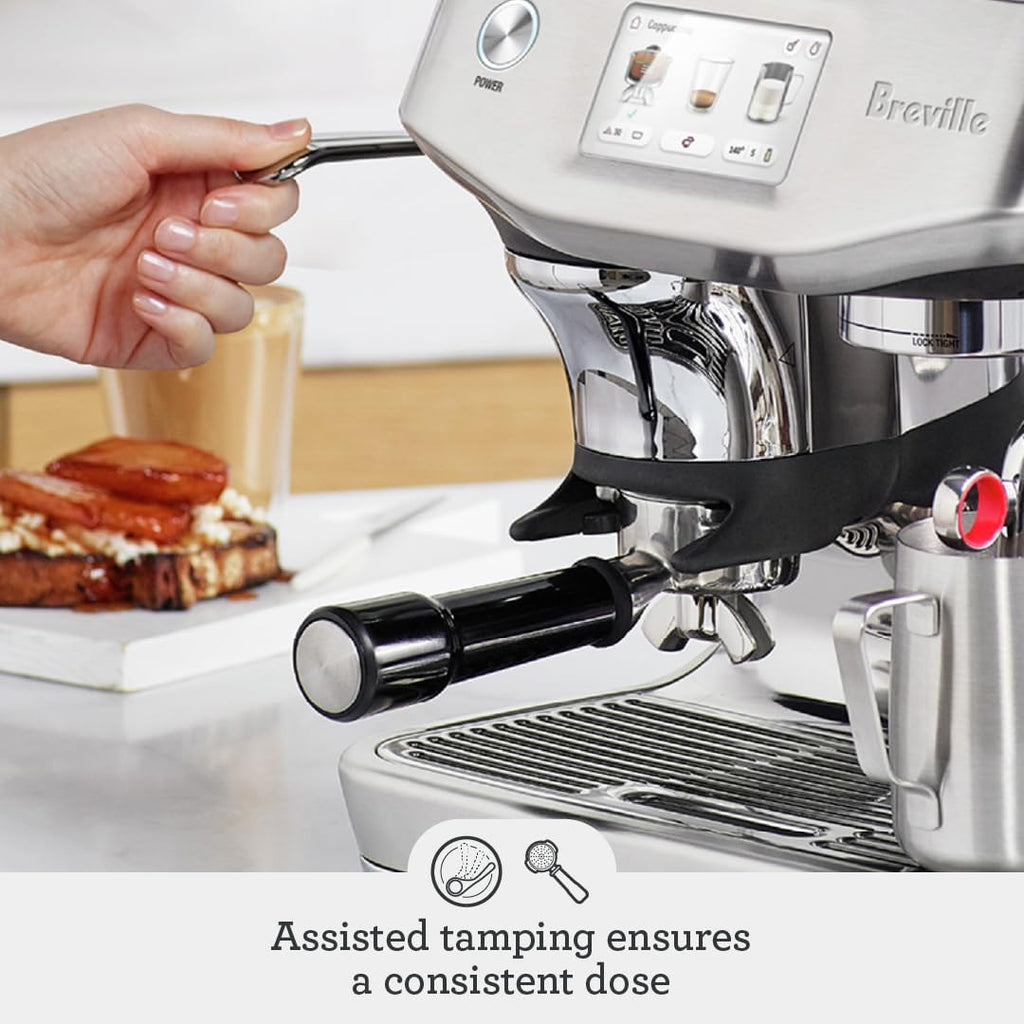 Breville Barista Touch Impress with Cold Extraction Espresso Machine BES881NRE, Metallics, Noir