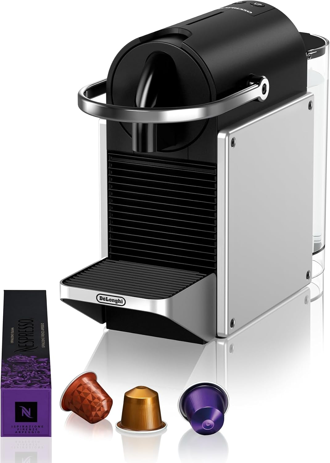 Nespresso Pixie Aluminum Espresso Machine by De'Longhi