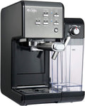 Mr. Coffee One-Touch Coffee House Espresso and Cappuccino Machine in Black Stainless