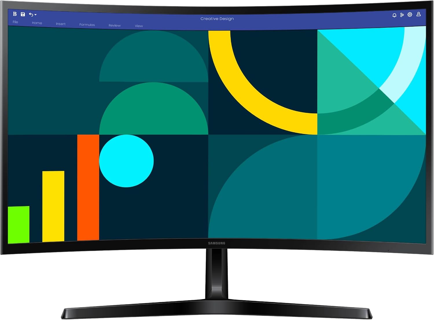Samsung 27' Essential S3 (S36GD) Series FHD 1800R Curved Computer Monitor, 100Hz, Game Mode, Advanced Eye Comfort, HDMI and D-sub Ports, LS27D366GANXZA, 2024