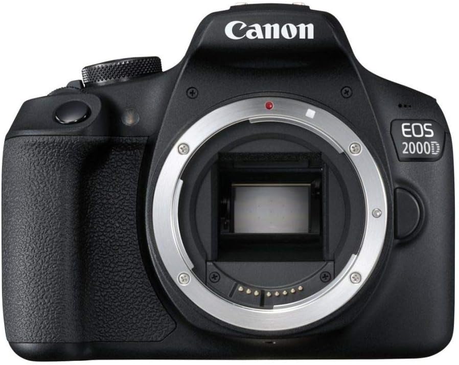 Canon EOS 2000D DSLR Camera Body (International Model) (Renewed)