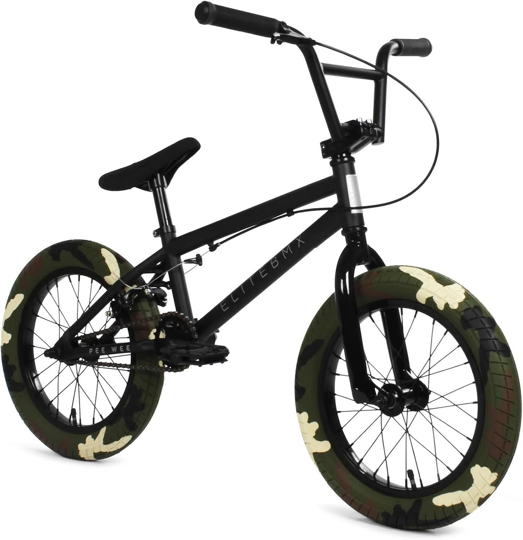 Elite BMX Stealth Freestyle Bike for Youth & Adults, Durable Steel Frame, Available in 16', 18', and 20' Sizes