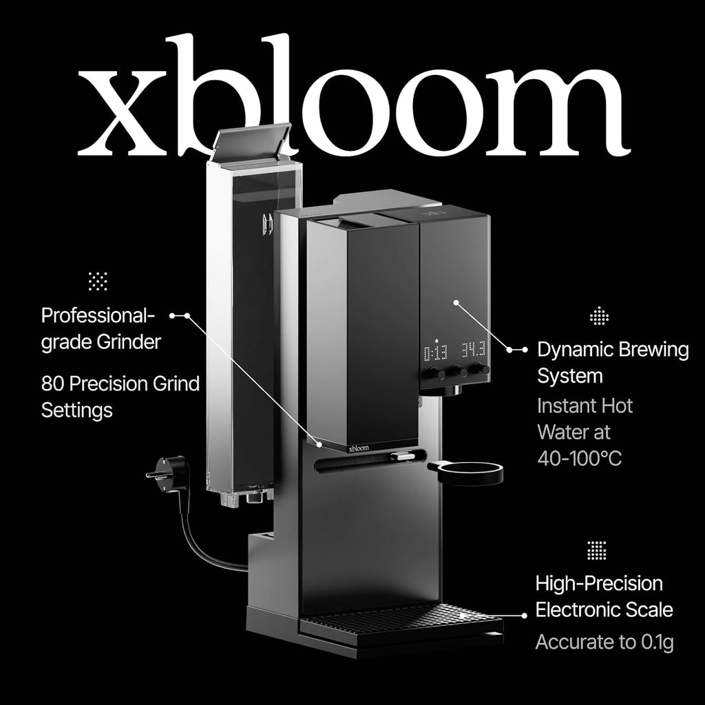xBloom Studio Coffee Machine – Drip Coffee Maker with Built-in Grinder and Scale, 3 Automation Levels, App Connected Pour Over Coffee Maker for Home and Office, Midnight Black