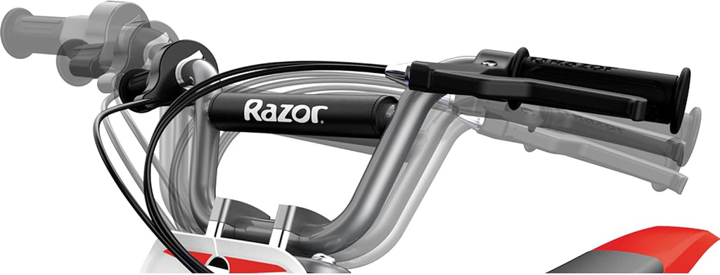 Razor MX350 Dirt Rocket Electric Bike for Kids Ages 8+, 140 lb Max Weight, Red – 24V Battery, Up to 14 Mph, 30-Min Ride Time on High Speed, Twist-Grip Throttle, Spoked Wheels w/ 12' Pneumatic Tires